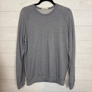 Men’s Marine Layer Gray Long Sleeve Shirt Size Medium Modal Blend